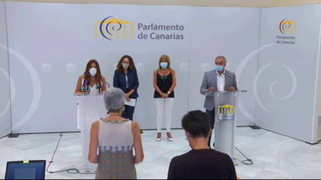 Rueda de prensa del Grupo Parlamentario Nueva Canarias (NC) sobre el nuevo curso político