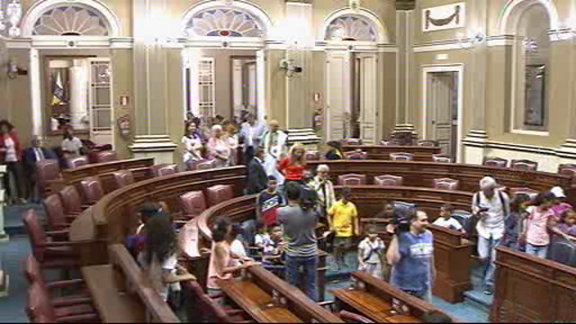 Visita de niños y niñas saharauis dentro del programa "Vacaciones en paz"