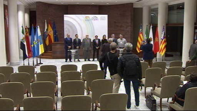 Reunión de la Conferencia de Presidentes de Parlamentos Autonómicos de España (Coprepa). Rueda de prensa