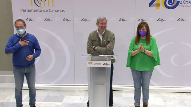 Rueda de prensa del GP Nacionalista Canario (CC-PNC-AHI) sobre valoración de la situación de La Palma