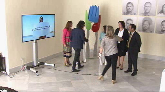 Inauguración de la exposición titulada "Carta Social Europea-nuestros derechos"