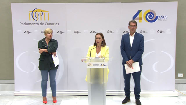 Rueda de prensa del GP Socialista Canario sobre Proyecto de ley de Presupuestos de Canarias 2023