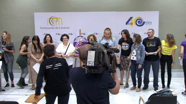 Rueda de prensa con motivo de la presentación del manifiesto "Ante el futuro de la educación sexual en Canarias"