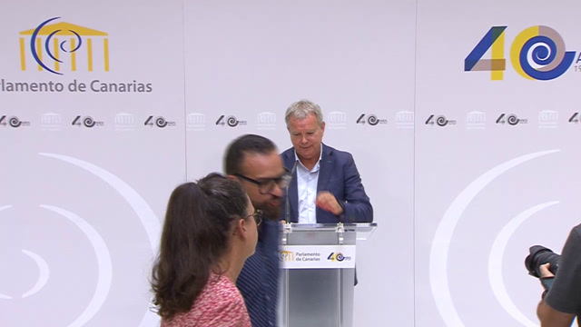 Rueda de prensa del GP Socialista Canario sobre líneas generales de actuación del GP Socialista para la XI Legislatura y valoración de medidas adoptadas por CC y PP al frente del Gobierno de Canarias